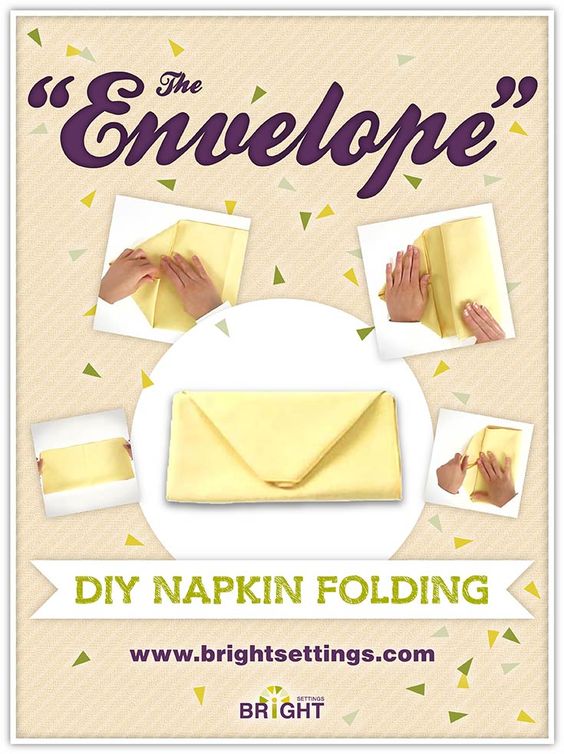 table napkin folding instructions