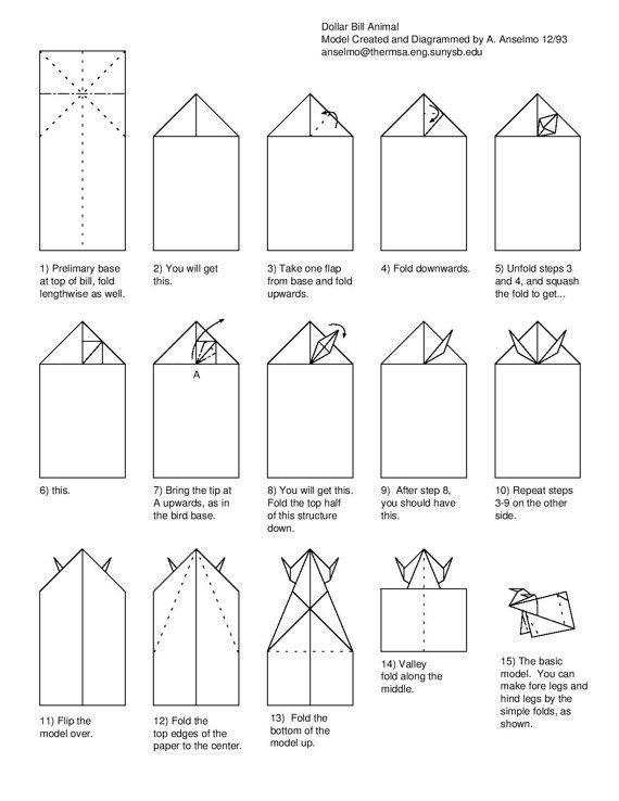 origami penguin instructions printable