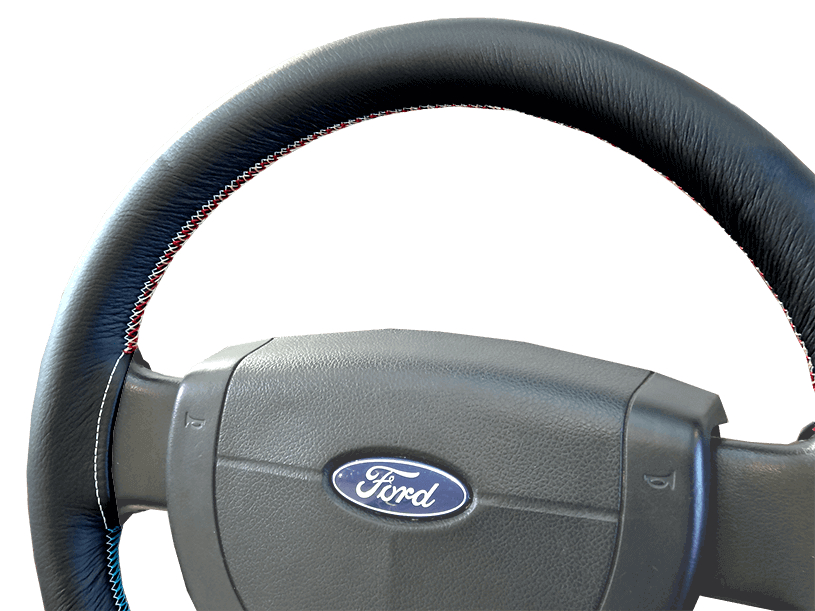 lace on steering wheel cover instructions