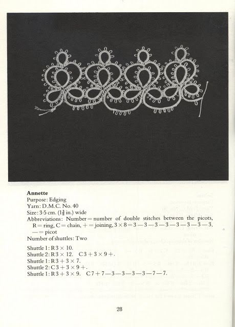 tatting designs with instructions