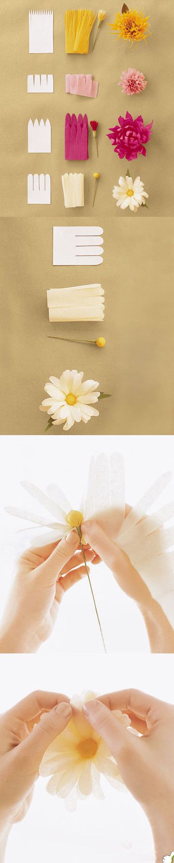 crepe paper flower making instructions