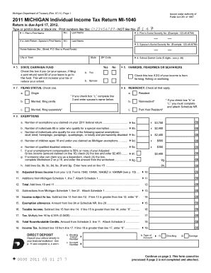 individual tax return instructions 2012 pdf