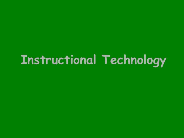 instructional media and technologies for learning