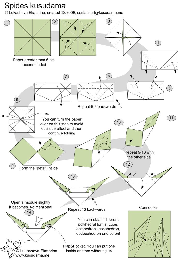 modular origami ball instructions