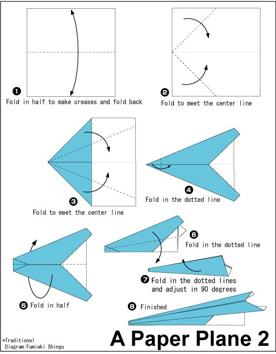 paper airplane instructions for distance