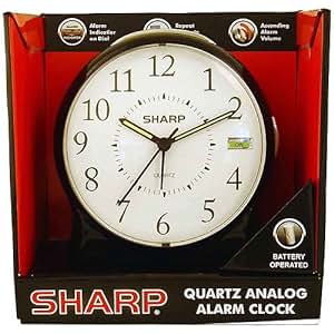 sharp quartz analog alarm clock instructions